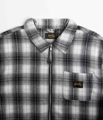Stan Ray Zip Shirt - Black Plaid