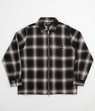 Stan Ray Zip Shirt - Black / White Check