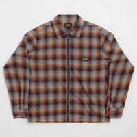 Stan Ray Zip Shirt - Brown / Blue Plaid thumbnail