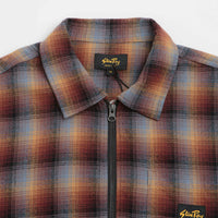 Stan Ray Zip Shirt - Brown / Blue Plaid thumbnail
