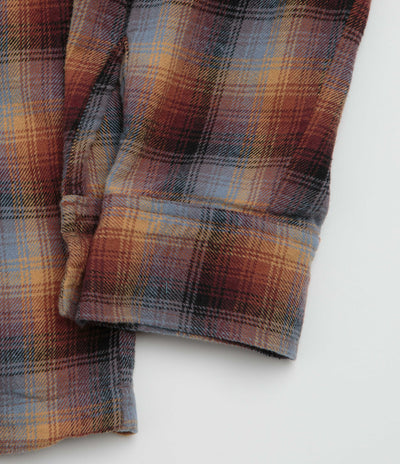 Stan Ray Zip Shirt - Brown / Blue Plaid