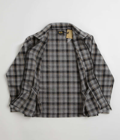 Stan Ray Zip Shirt in Charcoal Plaid