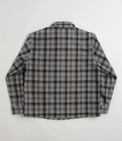 Stan Ray Zip Shirt in Charcoal Plaid