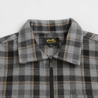 Stan Ray Zip Shirt in Charcoal Plaid thumbnail