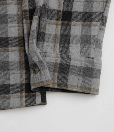 Stan Ray Zip Shirt in Charcoal Plaid