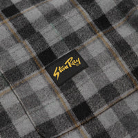Stan Ray Zip Shirt in Charcoal Plaid thumbnail