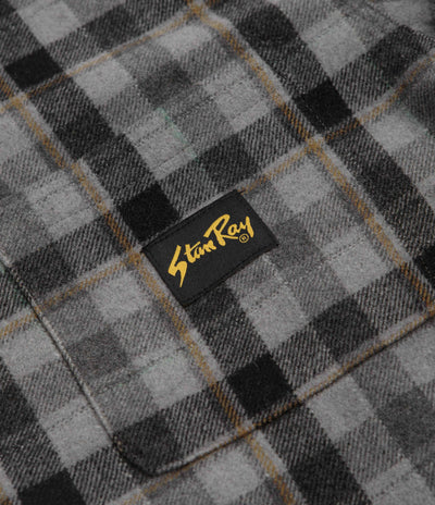 Stan Ray Zip Shirt in Charcoal Plaid
