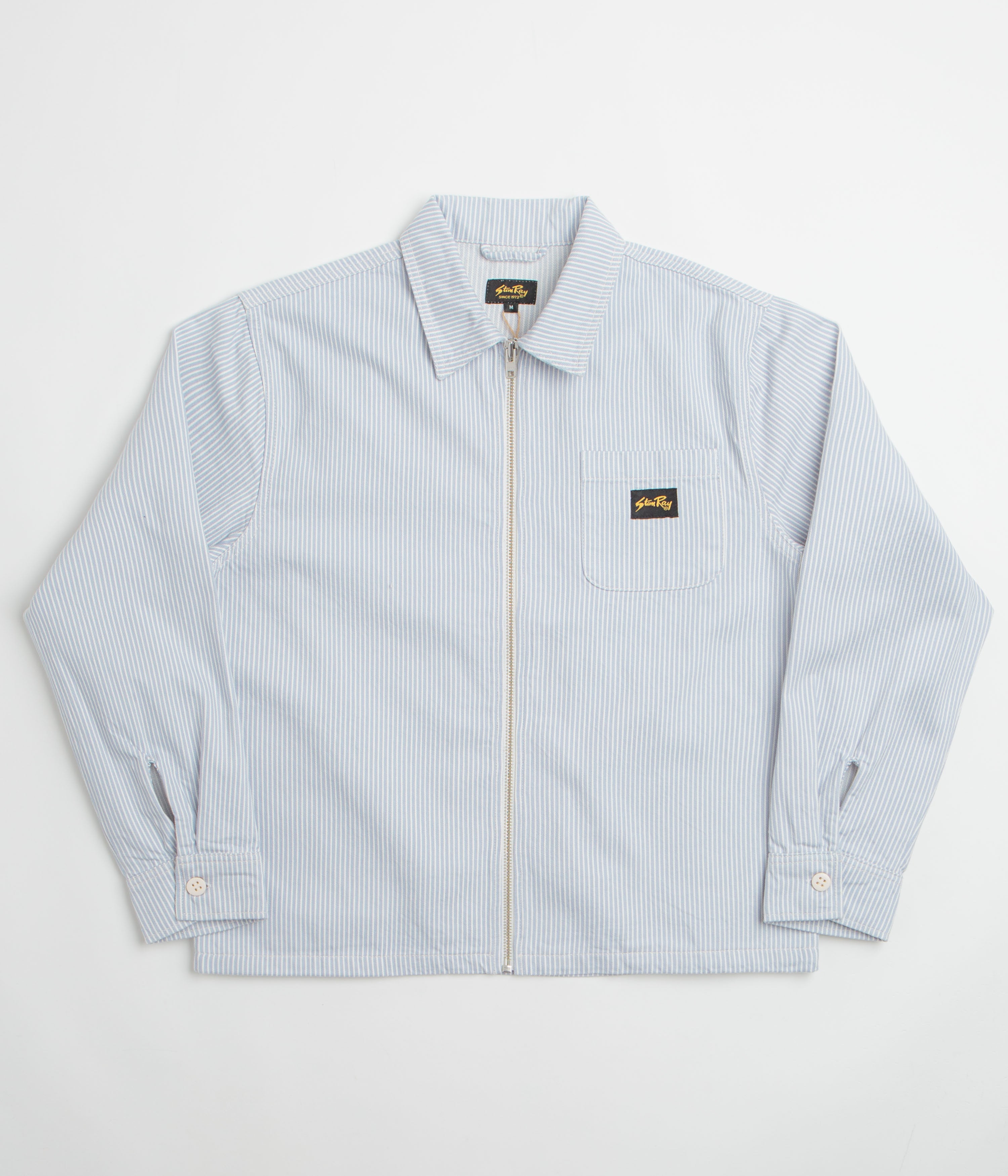 Stan Ray Zip Shirt - Cosmic Purple Hickory