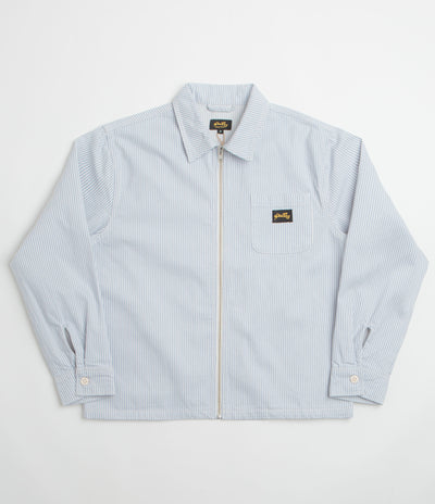 Stan Ray Zip Shirt - Cosmic Purple Hickory