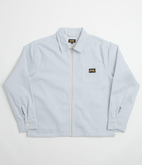 Stan Ray Zip Shirt - Cosmic Purple Hickory