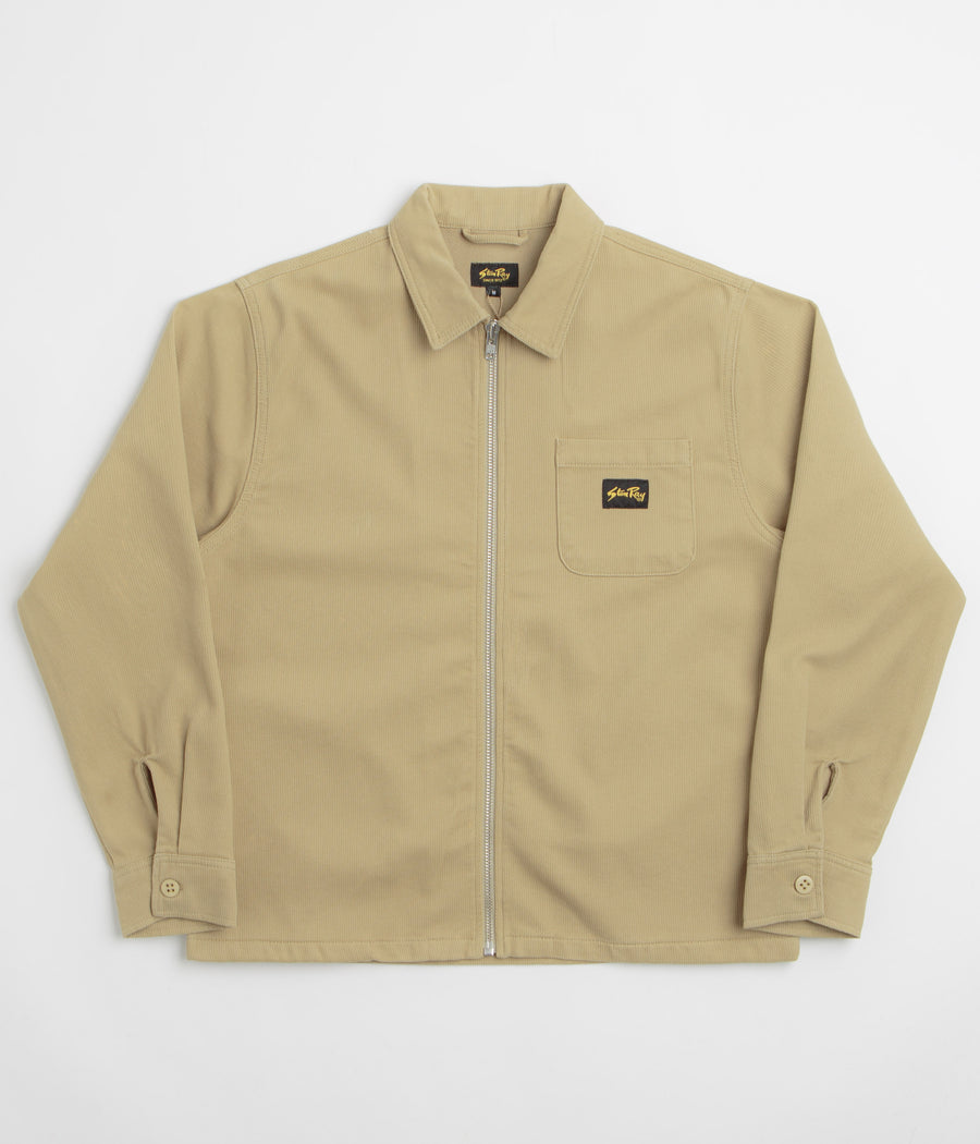 Stan Ray Zip Shirt - Eucalyptus Bedford Cord