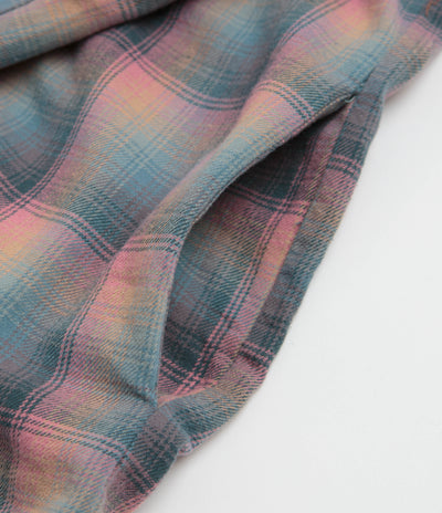 Stan Ray Zip Shirt - Pink / Teal Plaid