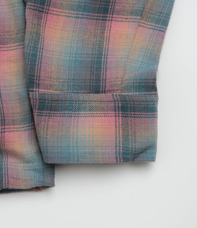 Stan Ray Zip Shirt - Pink / Teal Plaid
