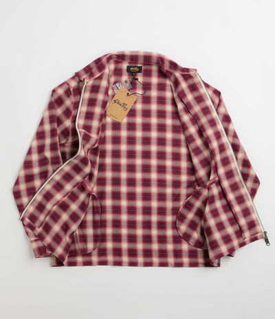 Stan Ray Zip Shirt in Red Check