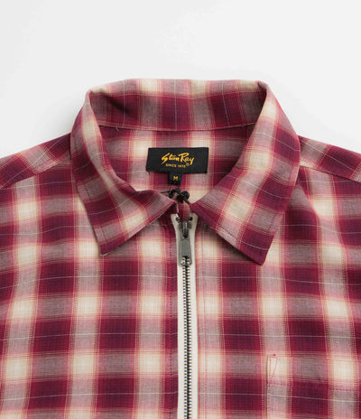 Stan Ray Zip Shirt in Red Check