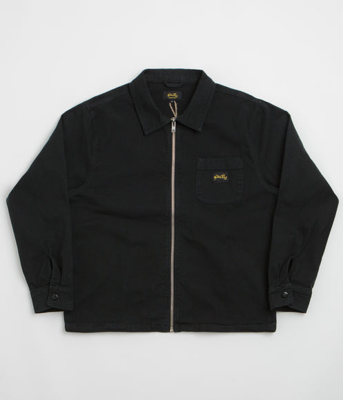 Stan Ray Zip Shirt - Washed Black Canvas