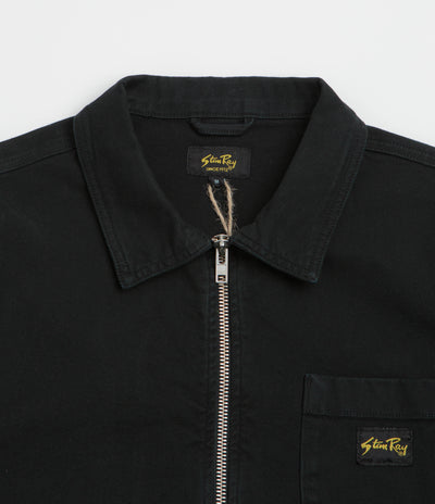 Stan Ray Zip Shirt - Washed Black Canvas
