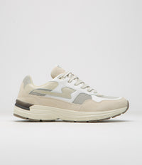 Stepney Workers Club Amiel S-Strike Suede Shoes in White Ecru