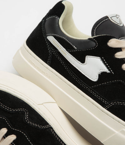 Stepney Workers Club Pearl S-Strike Suede Shoes in Black and White