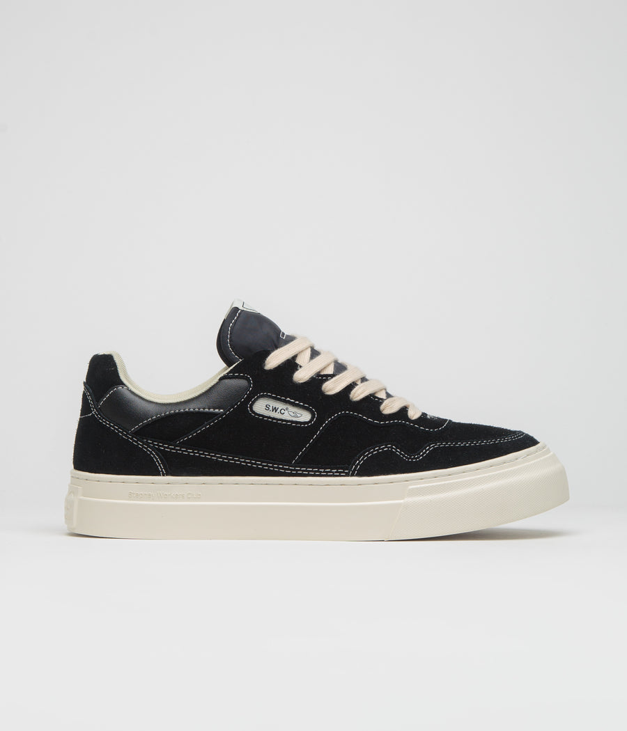 Stepney Workers Club Pearl Suede Shoes in Black