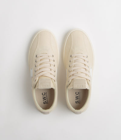 Stepney Workers Club Surma S-Strike Canvas Shoes - Ecru / White