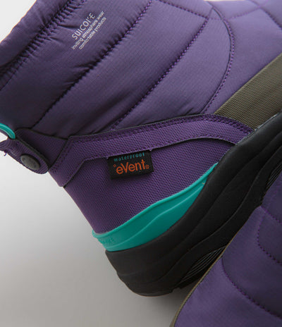 Suicoke Bower Modev Shoes in Purple and Black