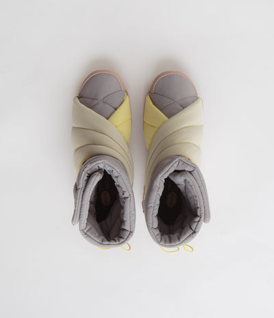 Suicoke Futon Hi Shoes in Grey Lemon