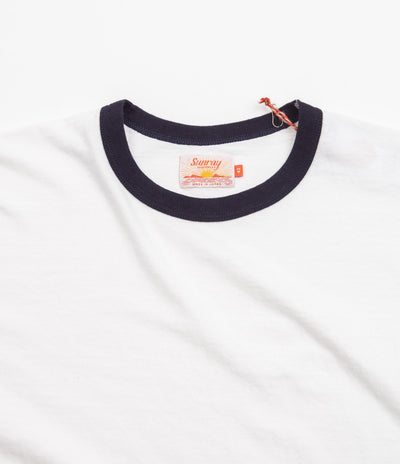 Sunray Sportswear La'ie T-Shirt in Off White and Dark Navy