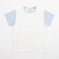 Sunray Sportswear La'ie T-Shirt in Off White and Duck Egg thumbnail