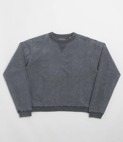 Sunray Spirit Womens Hina Reversed Fleece Crewneck Sweatshirt in Pigment Blue