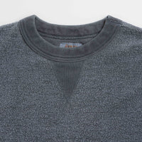 Sunray Spirit Womens Hina Reversed Fleece Crewneck Sweatshirt in Pigment Blue thumbnail