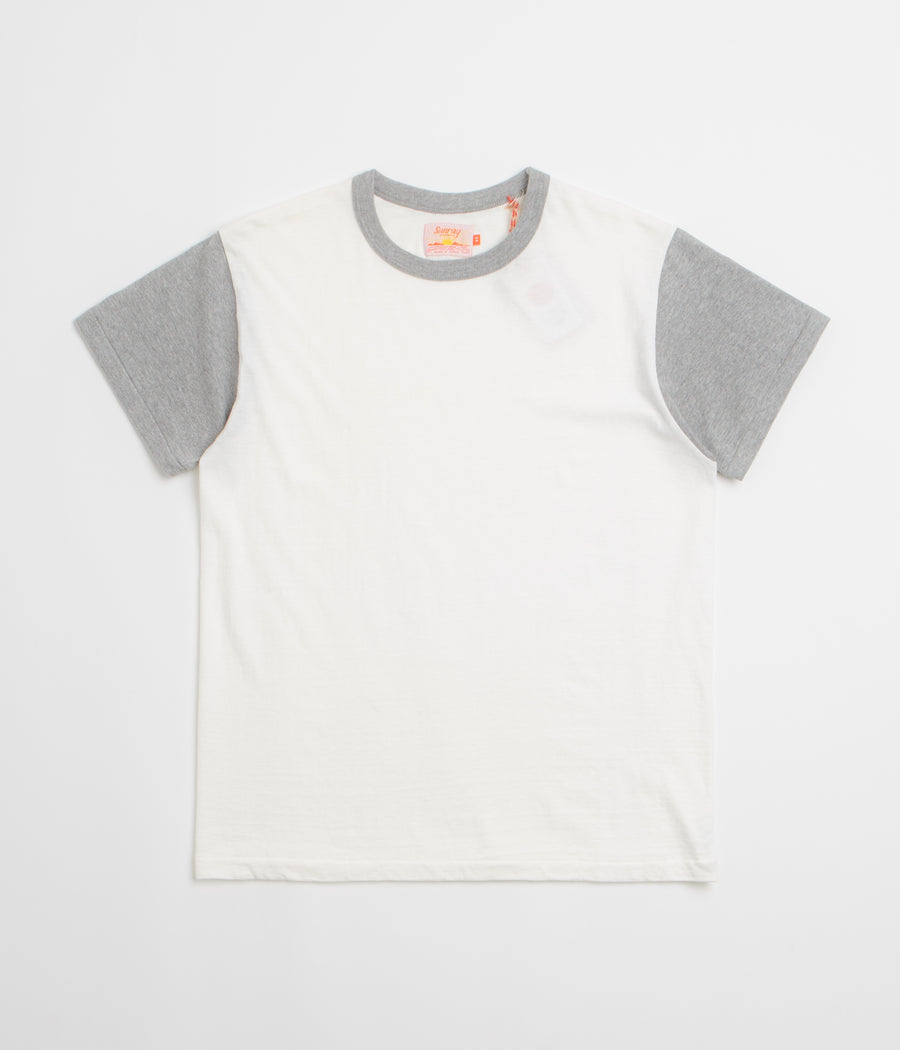 Sunray Sportswear La'ie T-Shirt in Off White and Hambledon Grey