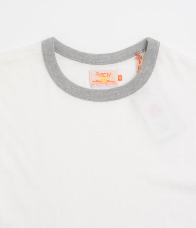 Sunray Sportswear La'ie T-Shirt in Off White and Hambledon Grey
