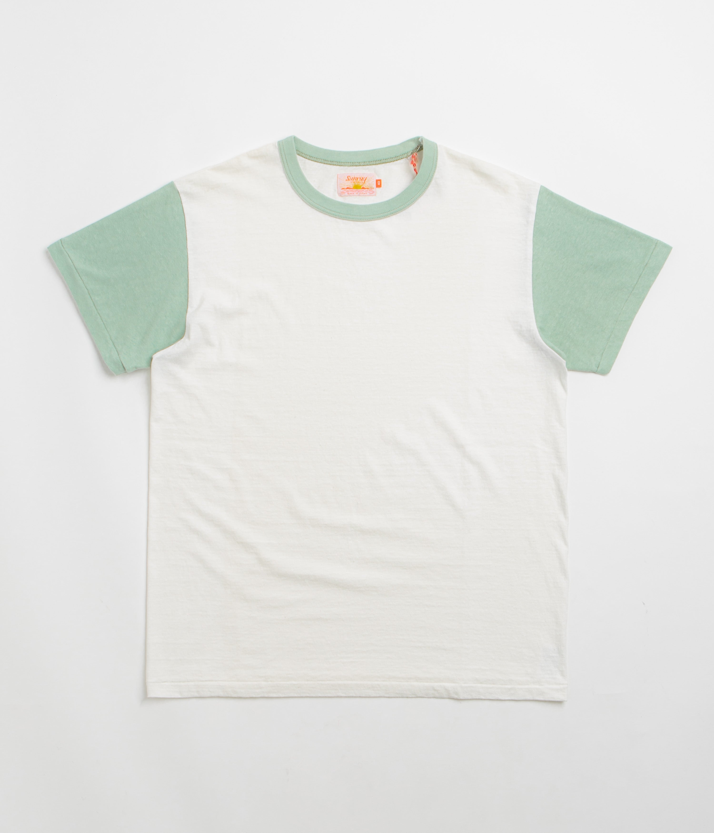 Sunray Sportswear La'ie T-Shirt in Off White and Sage
