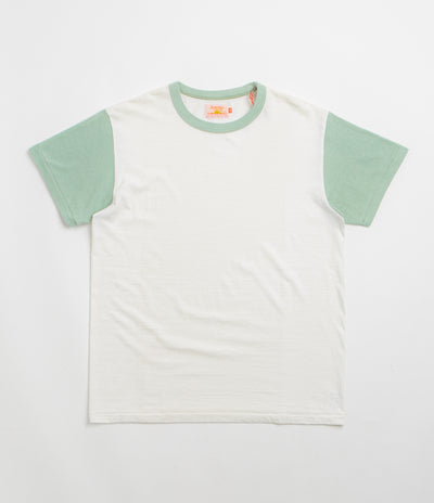 Sunray Sportswear La'ie T-Shirt in Off White and Sage
