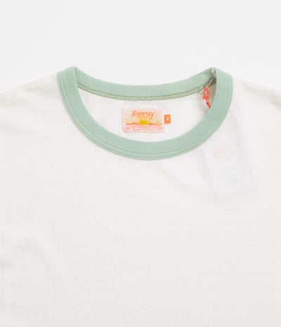 Sunray Sportswear La'ie T-Shirt in Off White and Sage