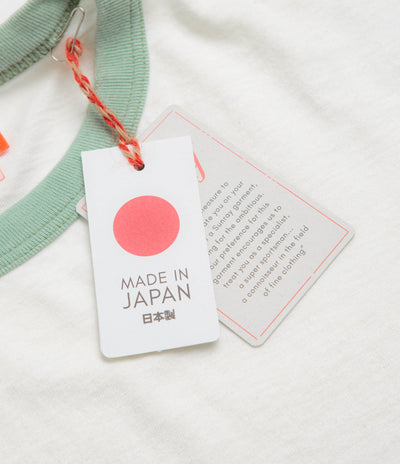 Sunray Sportswear La'ie T-Shirt in Off White and Sage