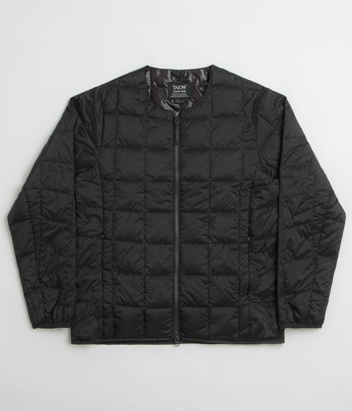 Taion Crewneck W-Zip Down Jacket - Black