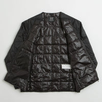 Taion Crewneck W-Zip Down Jacket in Black thumbnail