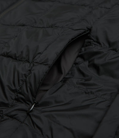 Taion Crewneck W-Zip Down Jacket in Black