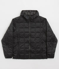 Taion Hooded Zip Down Jacket in Black