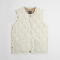 Taion Military Crewneck W-Zip Down Vest in Off White thumbnail