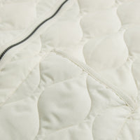 Taion Military Crewneck W-Zip Down Vest in Off White thumbnail