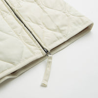 Taion Military Crewneck W-Zip Down Vest in Off White thumbnail