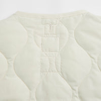 Taion Military Crewneck W-Zip Down Vest in Off White thumbnail