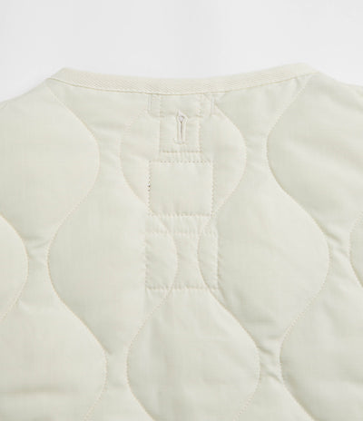 Taion Military Crewneck W-Zip Down Vest in Off White