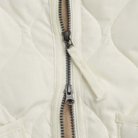 Taion Military Crewneck W-Zip Down Vest in Off White thumbnail
