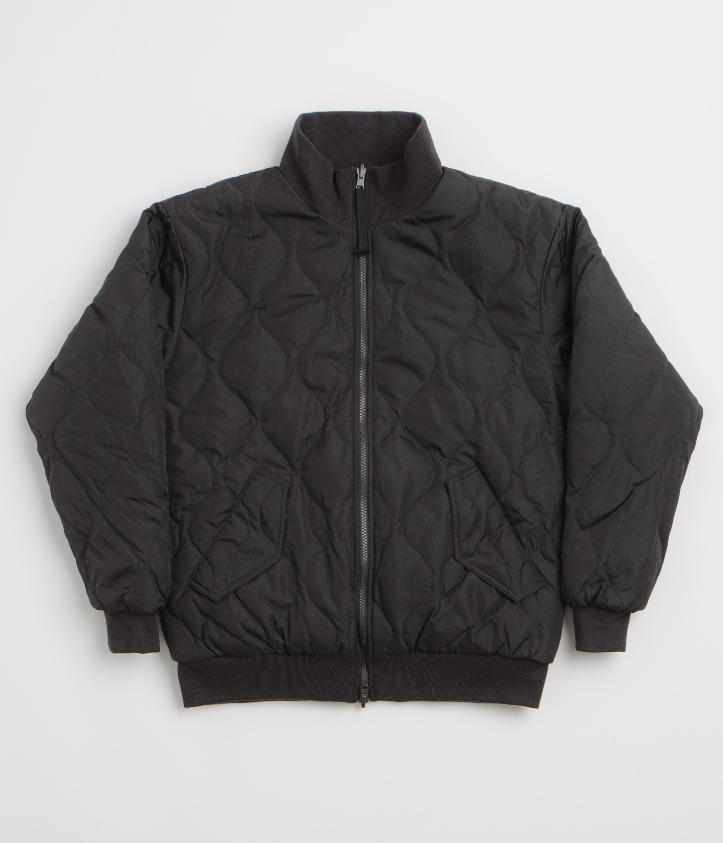 Taion Military Reversible Hi Neck Down Jacket in Black and Black