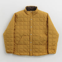 Taion Reversible Down Jacket in Camel and Dark Chocolate / Ivory thumbnail