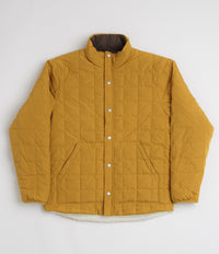 Taion Reversible Down Jacket in Camel and Dark Chocolate / Ivory